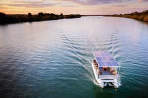 Enjoy a sundowner boat cruise on the Kafue River