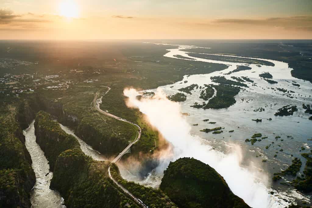 Upstream from one of the 7 Natural Wonders of the World