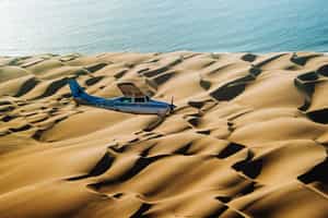 Take a helicopter flight over Skeleton Coast